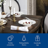Villeroy & Boch Toy's Delight Royal Classic 12-delt porcelænssæt, Tåler opvaskemaskine og mikroovn, hvid, tallerkener, 4-personers porcelænssæt, julestel, legetøj, premium porcelæn