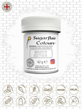 Madfarve Sugarflair Max Concentrated White Ekstra, højkoncentreret madfarve til marcipan og fondant, pastafarve Max Concentrate - 42 g