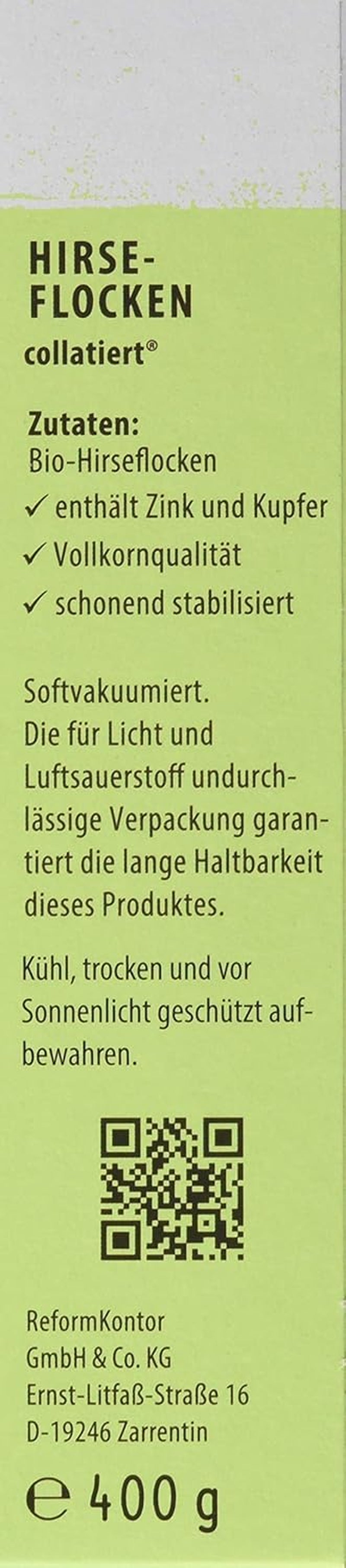 Hirse-Flocken Bio, 6Er Pack (6 X 400 G) Korn Naty Shop