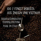 | Kaffeebohnen ekstra stærk | Espresso 100% Robusta | viel Kaffein wenig Säure | 1000g ganze Kaffee Bohnen | geigeint für Fuldautomatisk | mit Zufriedenheitsgarantie
