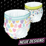 Hearts Pyjamasbukser 9 natabsorberende underbukser 8 år 27 kg-43 kg lækagebeskyttelse hele natten