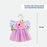HABA Fairy Magic Dukketøj - 2-delt sæt til 18 måneder og opefter dukker (30 cm) - Tylkjole med vinger, blomsterhårbånd inkluderet - 1306243001
