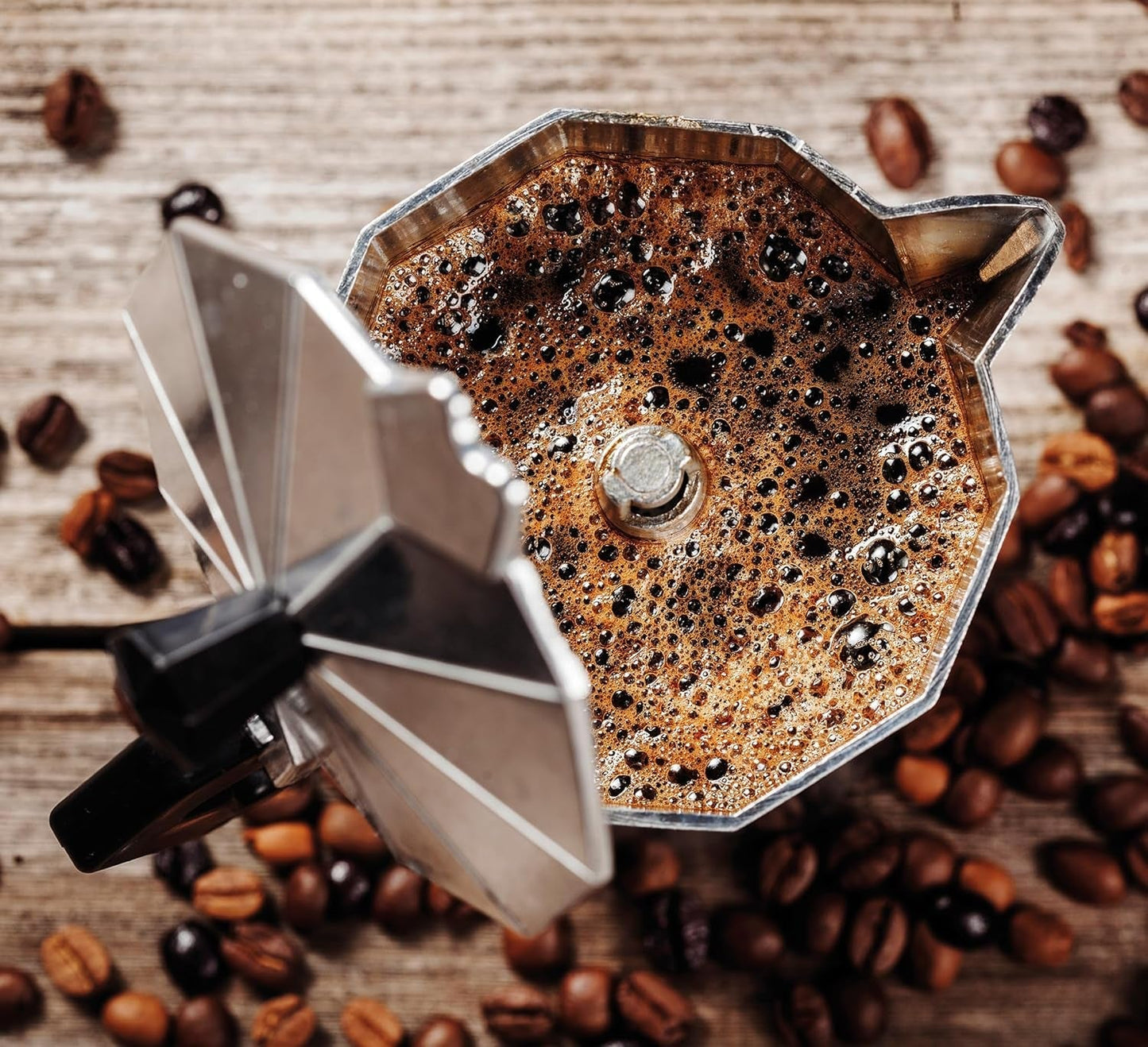 Cilio Classico espressomaskine til 6 kopper | elektrisk 480W | Ø 11,5 cm Højde: 25 cm | aluminium | rød | integreret kogeplade | med varmetilbageholdelsesfunktion og reducerende filter | til rejser eller camping