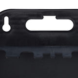 Relaxdays Slangeholder, Plast Vægmonteret Slangeholder, Haveslangeophæng, Højde 14 x 24 x 16 cm, Sort