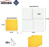 50 Aroba Airlaid servietter Tekstillook 19 FARVER 40X40 Cm 1/4 fold højkvalitets tekstillook Bryllupsservietter til jubilæer Hotel Catering Helligdage Jul Bryllup Pink