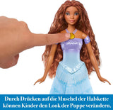 Mattel Disney Princess Ariel Doll, Inspireret af The Little Mermaid Movie, Transformation: Mermaid-Man Legetøj, Mobil, Disney-gaver, 3-årigt legetøj, HLX13 Naty Shop Dolls