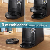 Bosch Tassimo finesse TAS162E kapsel espressomaskine, 70 drinks, mere intens kaffe med et tryk på en knap, automatisk sluk, bæredygtig, perfekt dosering, 1400 W, sort/sort