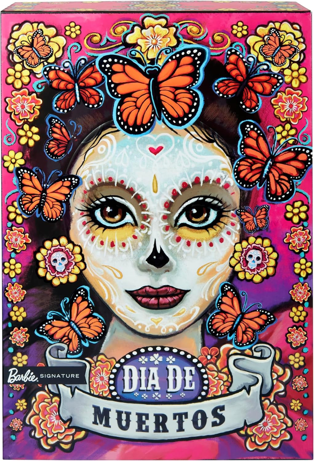 Day of the Dead Barbie Doll - begrænset udgave med traditionel kjole og smykker, inkluderer stativ og samlercertifikat, for samlere og fans fra 6 år og opefter, HJX14