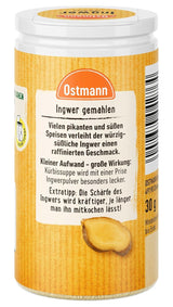 Ostmann Gewürze - Ingwer gemahlen | Genbrugs- og genbrugsemballage | 30 g i der Streudose