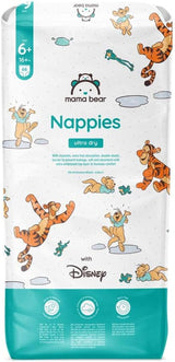 Amazon-mærke: Mama Bear Disney Ultra Dry Bleer, Størrelse 3 (4-9 kg) - Månedlig æske, hvid, 172 Antal (2 pakker af 86)