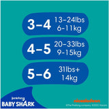 Pampers (gammel version), Splashers engangsbadeshorts - størrelse 5/6 (14 kg+) - Æske med 8 pakker med 10 stk.