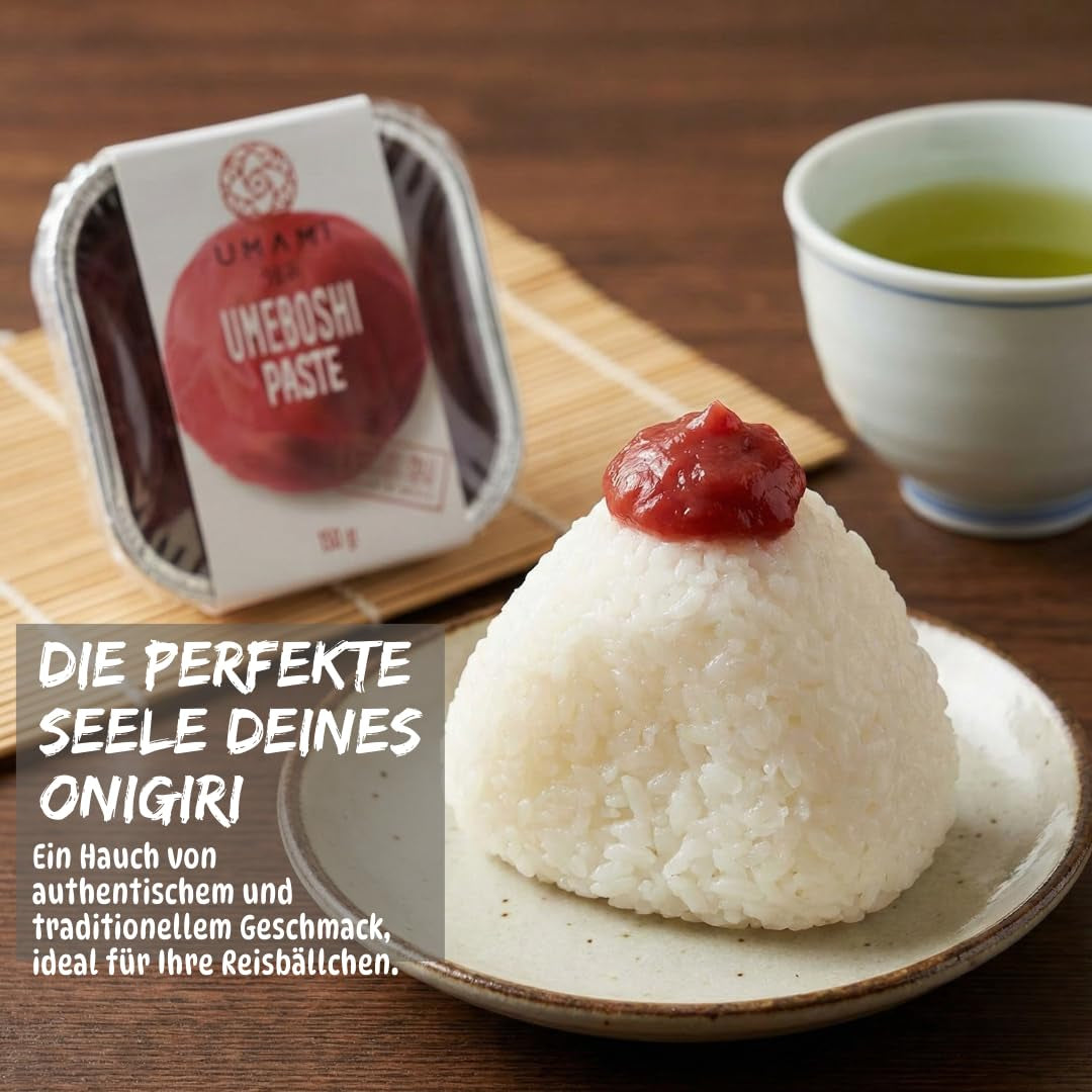 Japansk Umeboshi-Paste, Fermentierte Pflaumen mit Shiso, 150 g