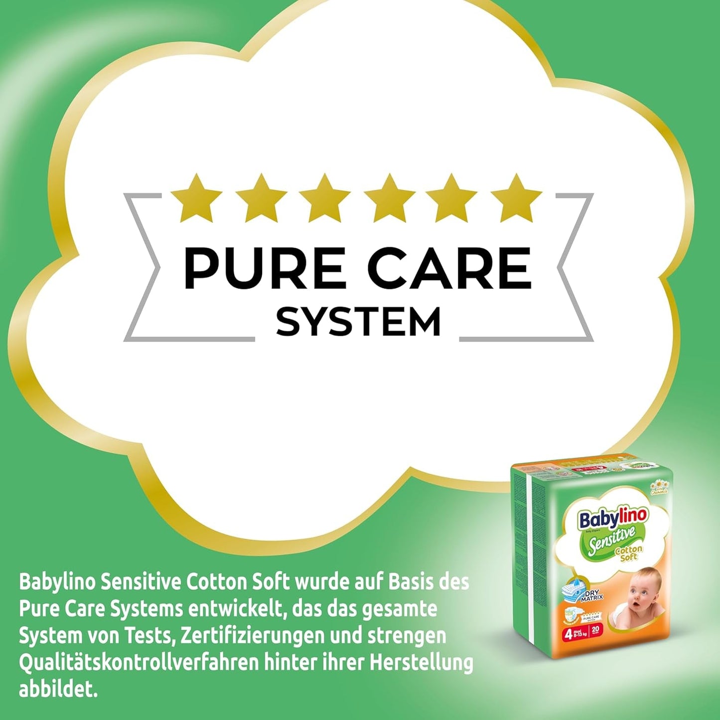 Babybleer Sensitive str. 4, Maxi (8-13 kg), 20 stk