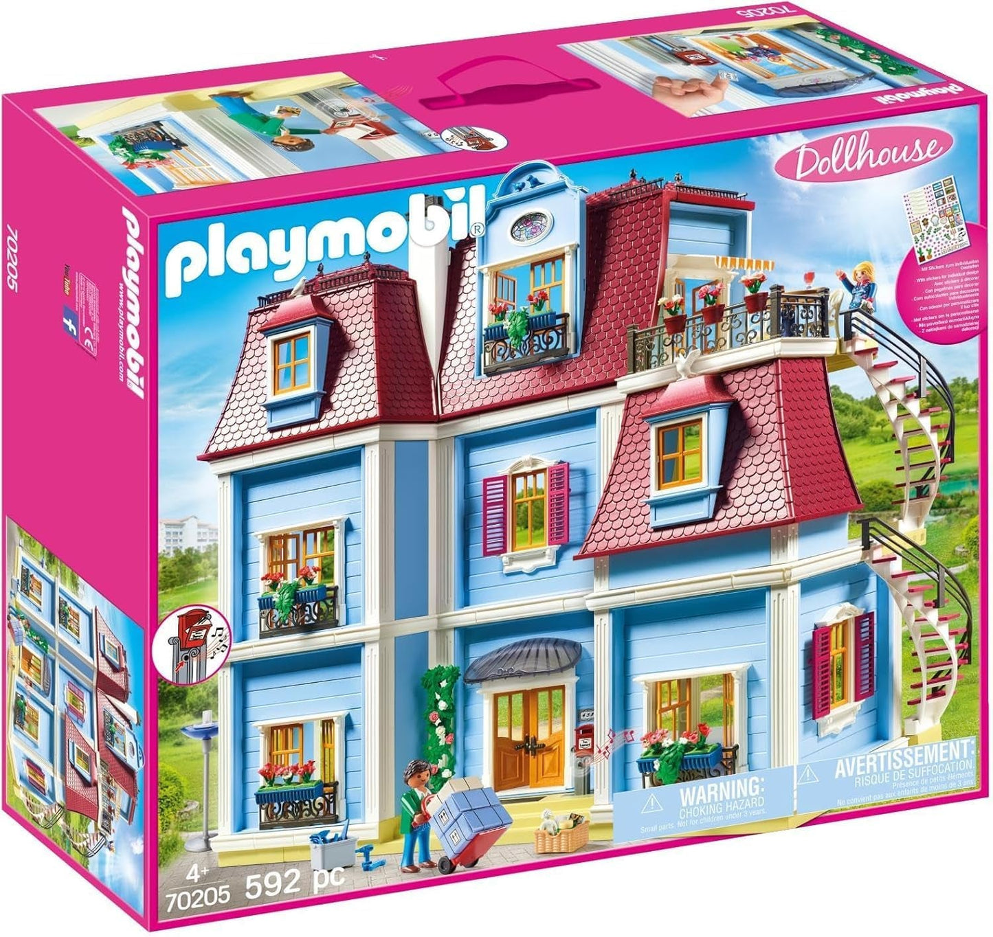 70205 My Big Dollhouse with Working Bell, Ages 4+ og 70207 Hyggelig stue med lyseffekt dukkehus, Ages 4+