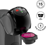 NESCAFÉ DOLCE GUSTO DeLonghi Dolce Gusto Genio S EDG226.A, Kapsel-espressomaskine inkl. 3 kapsler, kompakt design, justerbar drypbakke, 0,8 l, aftagelig vandtank, 1470 W, antracit