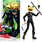 BANDAI - Miraculous Mariehøne - 26 cm Mannequin Doll - Motan Noir - Officielt licenseret Miraculous - Motan Noir Artikuleret Dukke - Legetøj fra 4 år og opefter - P50002
