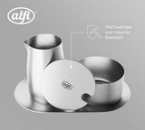 alfi MÆLK OG SUKKER SÆT, mat finish, højkvalitets rustfrit stål mælke- og sukkersæt, elegant design, tåler opvaskemaskine, holdbart