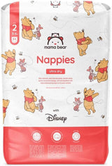 Mama Bear Disney Ultra Dry bleer størrelse 4 (8-14 kg), hvid, 84 stykker (1 pakke) Naty Shop størrelse 2 (3-6 kg) Enkelt pakke