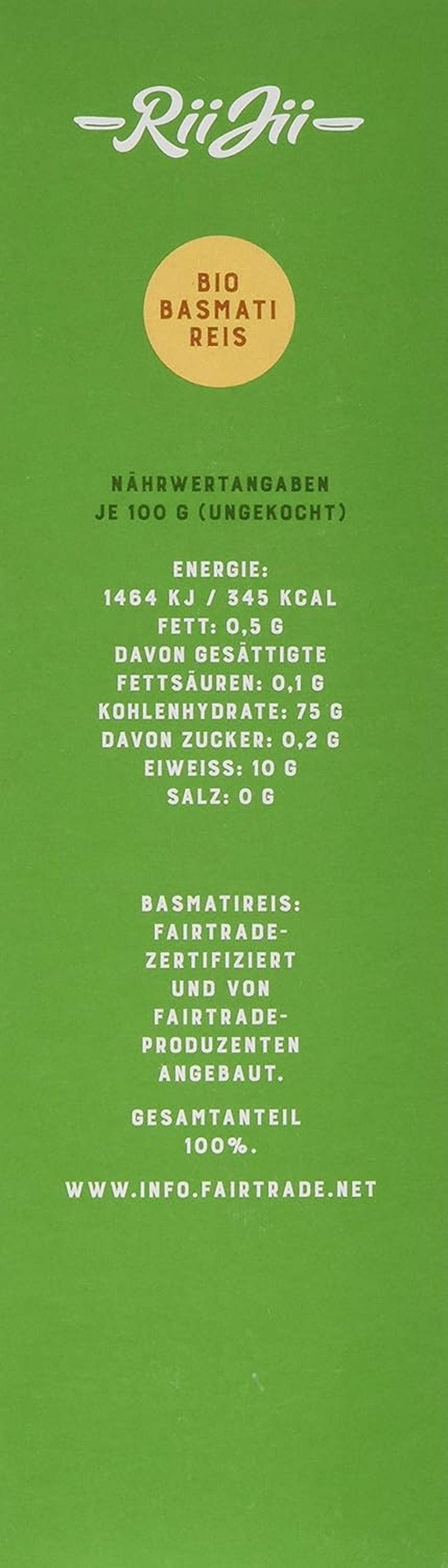 Taraori hvid økologisk Basmatiris, FairTrade Naturland, 500 g