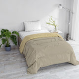 Basis vintertæppe, ensfarvet og foret, mørkegrøn/creme, 200X245Cm Naty Shop Dyner og dyner Taupe/creme 160X245Cm