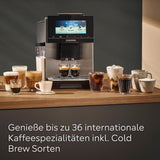 Siemens EQ900 TQ903D03 Automatisk Espressomaskine, App Control, Intuitiv Touch Display, Barista Mode, AromaBoost, Støjreduktion, Premium Kværn, Automatisk Damprensning, 1500 W, Rustfrit stål