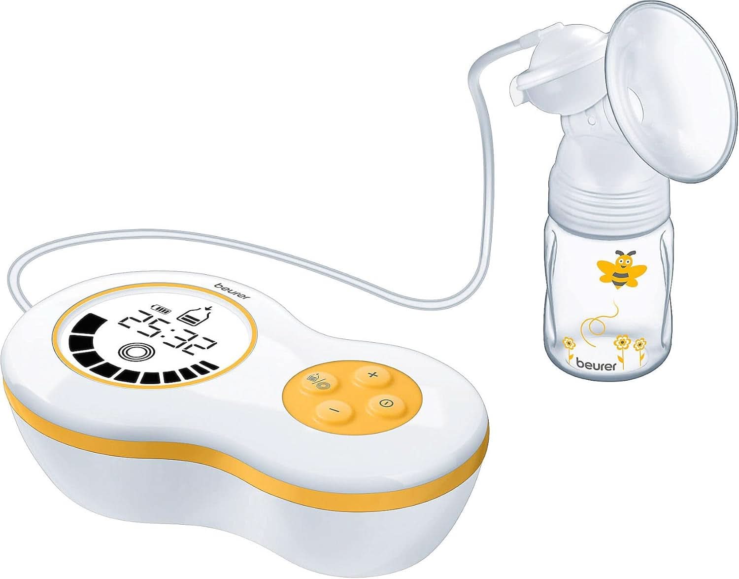 Beurer by 40 Elektrisk brystpumpe med stimuleringstilstand og hukommelsesfunktion, inklusive Avent og Nuk adapter Tilbehør Mad og amning Bebe Naty Shop