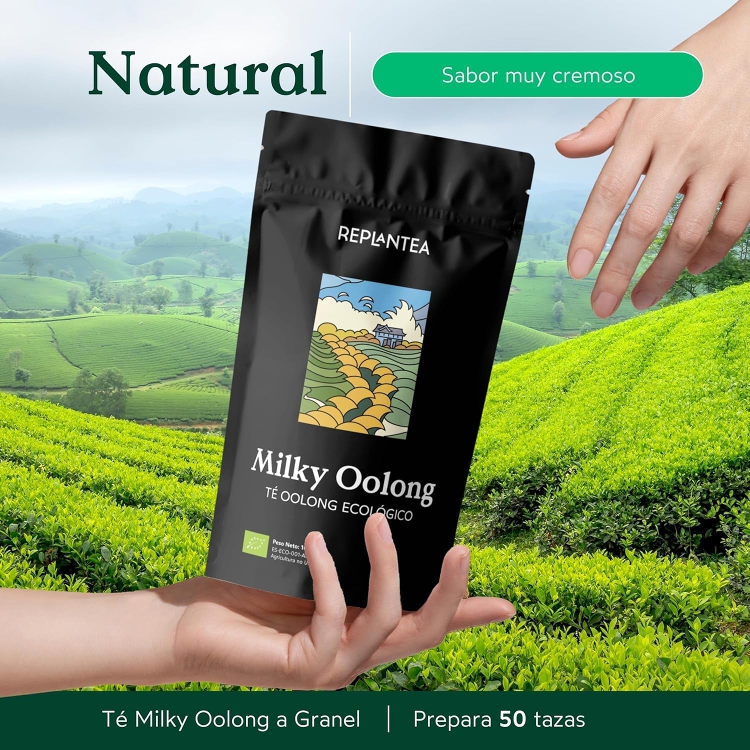 BIO Milky Oolong te (100 g) | Premium løs Oolong te med cremede og søde mælketoner | Delikat tespecialitet | GENPLANT