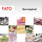 Fato - Tørre papirservietter, airlaid, tekstileffekt, pakke med 50 servietter, 40X40 foldet i 4 format, Tropicana Decor