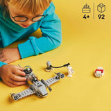 LEGO Star Wars 75410 Mandos og Grogus N-1 Starfighter legetøj med Mandalorian, Grogu og R5-D4 minifigurer, inklusive byggebar søjle, rumskibsstartsæt til drenge og piger fra 4 år Byggesæt Beuche den LEGO-Store