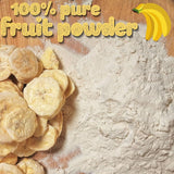 Frysetørrede bananer i pulverform | XL 300g Frugtpulver Frysetørret bananpulver | Til smoothie, bagning, kage | Frysetørret banan | Frysetørrede frugter | ZingyZoo Banana Powder Naty Shop Dehydrerede produkter