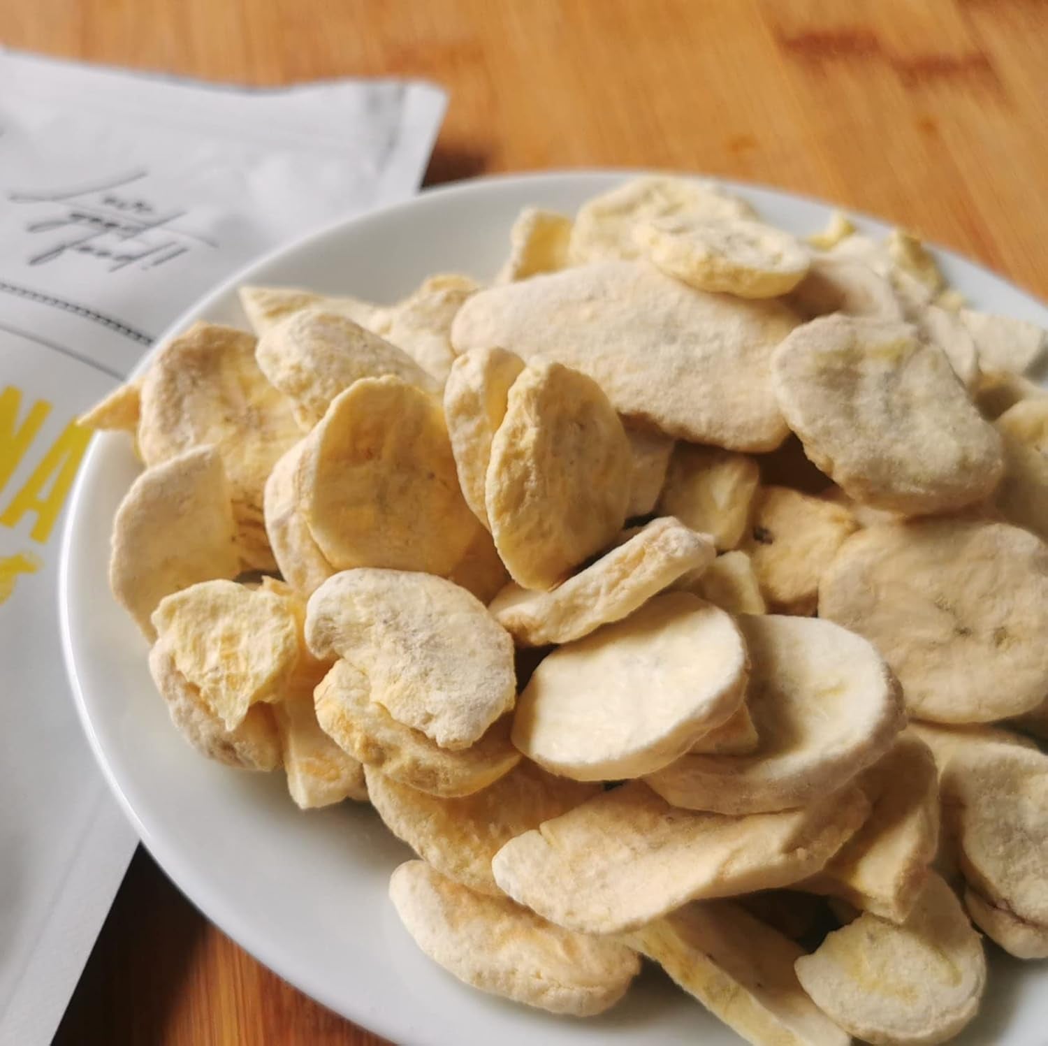 Frysetørrede bananer | Pakke 120g Tørrede bananer uden sukker | Frysetørret banan | Bananer med tørret frugt | Frysetørrede friske bananer | Frysetørrede bananskiver Naty Shop dehydrerede produkter