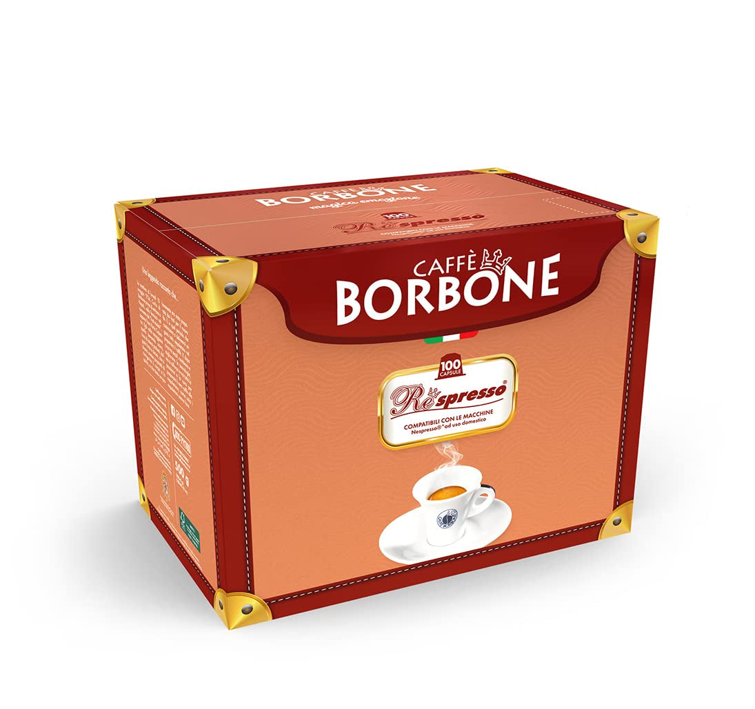 Caffè Borbone Respresso, Blå Kaffeemischung - 100 kapsler - Kompatibel med Nespresso®* Haushalts-Espressomaschinen