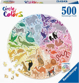Ravensburger Puslespil 17172 Cirkel af farver - Dyr 500 brikker Puslespil Naty Shop Standard titel