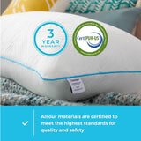 Linenspa White Standard Gel Memory Foam Pude Naty Shop Standard Puder
