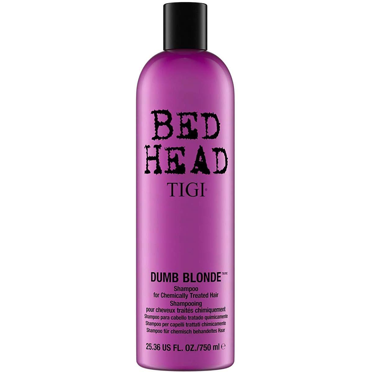 Sengehoved fra TIGI Dumb Blonde, shampoo til kemisk behandlet hår, 750 ml Bruser og bad Naty Shop