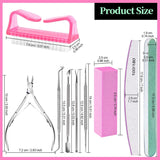 FANDAMEI Manicure Set, Buffer Für Nägel, Nagelfeile 100/180, Nagelfeilen Für Gelnägel, Nagelhautschieber, Buffer Für Gelnägel, Feilen Für Gelnägel, Nagelzange, Nagelfeilen Set, Maniküre & Pedicure Set