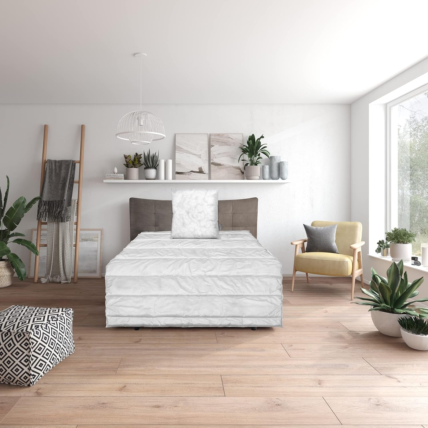 Traumnacht Green basissengesæt bestående af dyne til hele året, 135 X 200 cm + pude 80 X 80 cm, Oeko-Tex certificeret, produceret efter den tyske kvalitetsstandard Dyner og dyner Naty Shop Helårssengesæt 135 X 200 Cm