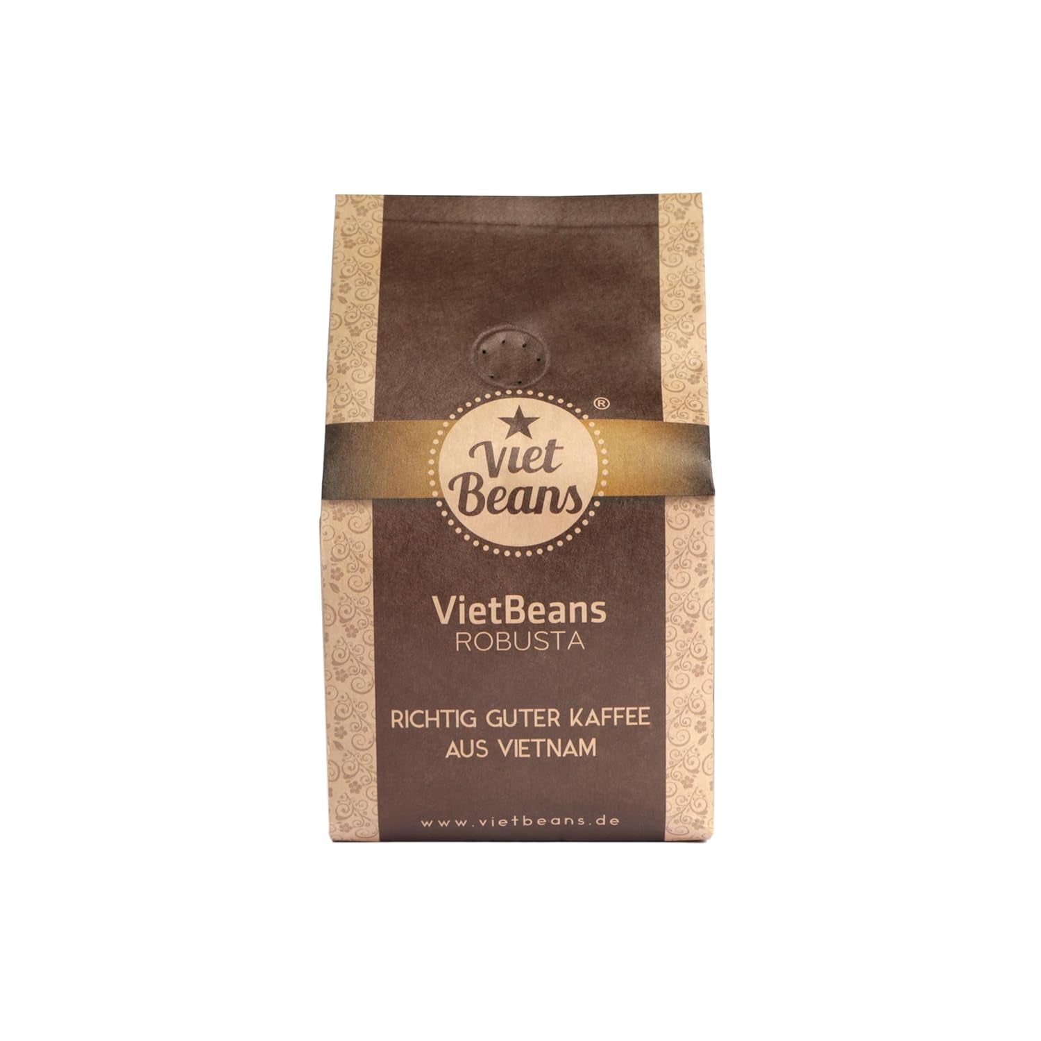 VietBeans 100% Robusta – Ganze Bohne – Kaffespezialität aus Vietnam – Kräftig og würzig – 250g