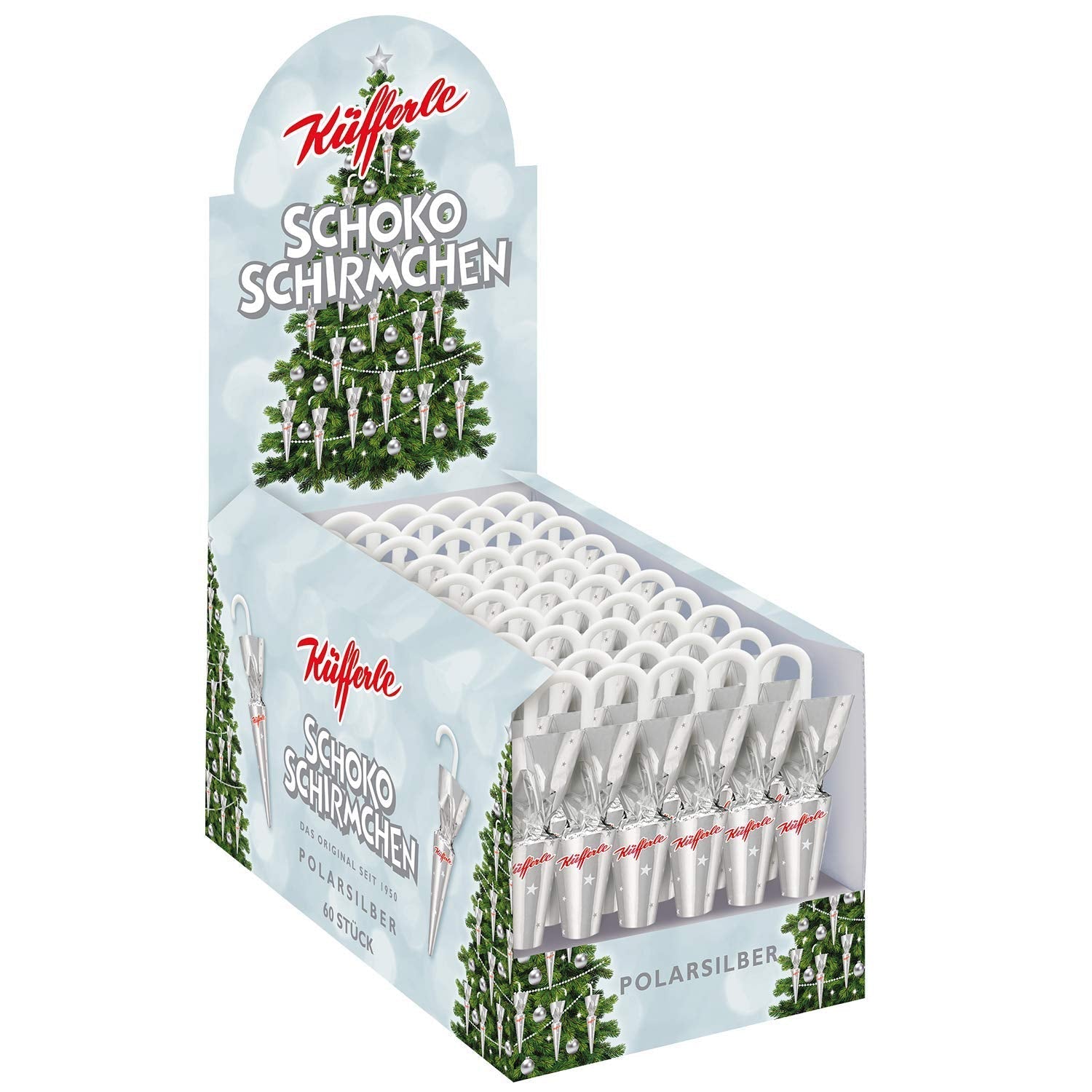 Chokoladeskygger Küfferle Polar Silver 810g (60 stk.)