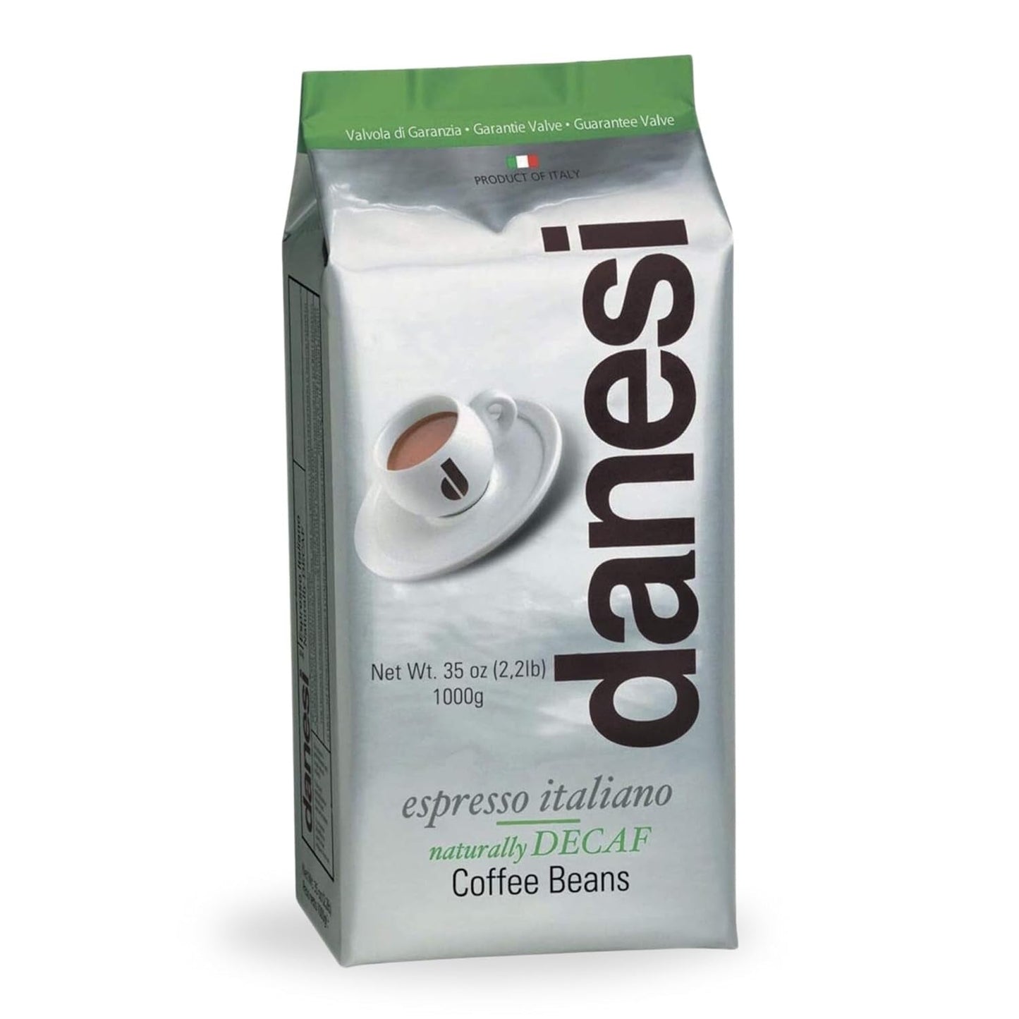 Danesi Decafeinato (koffeinfri), bønner, 1 pakke (1 x 1 kg)