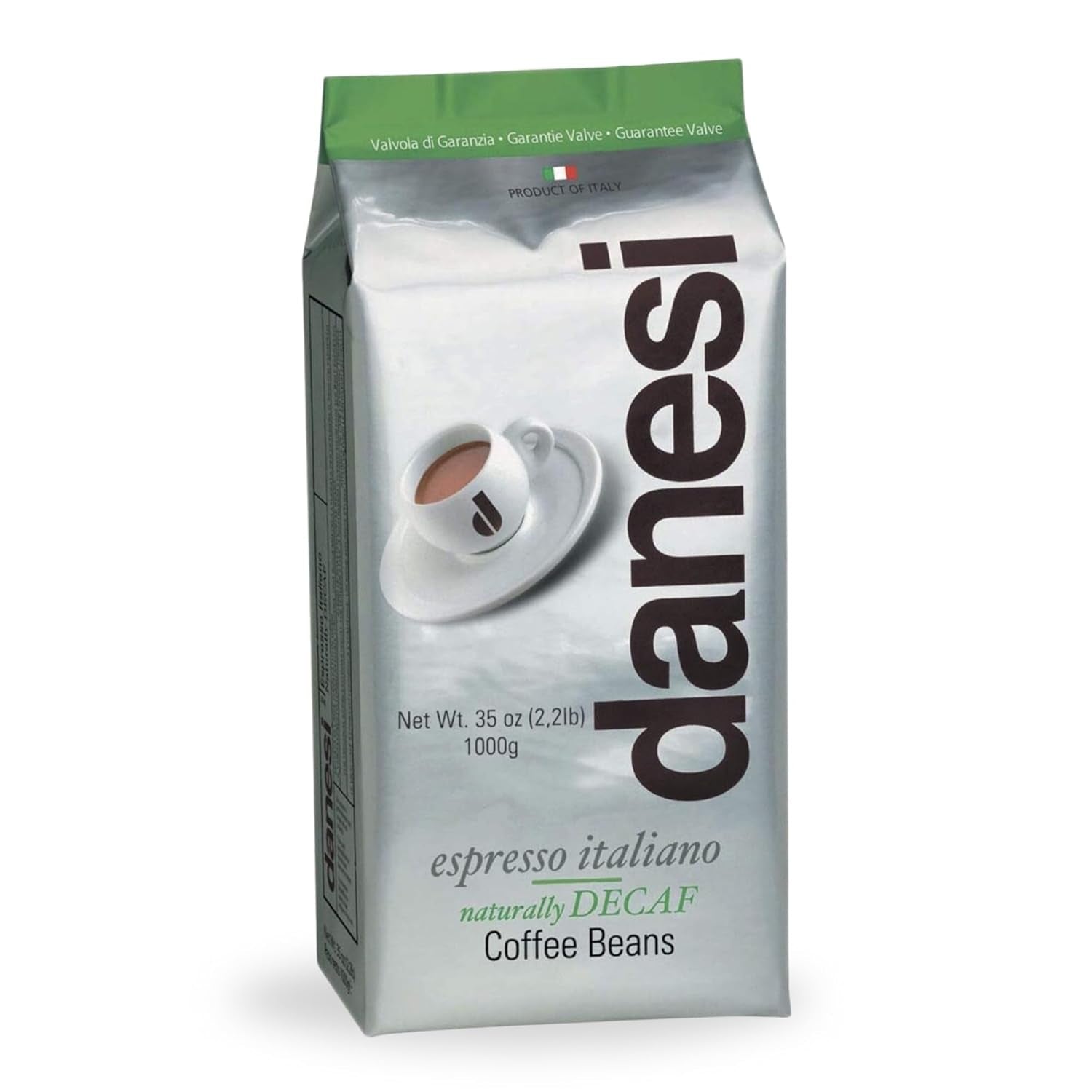 Danesi Decafeinato (koffeinfri), bønner, 1 pakke (1 x 1 kg)