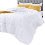 Utopia dundynebetræk (hvid, dronning) - Alle årstider - Plys silikoniseret fiberfyld - Æskesyet Naty Shop Quilts & Quilts Standardtitel