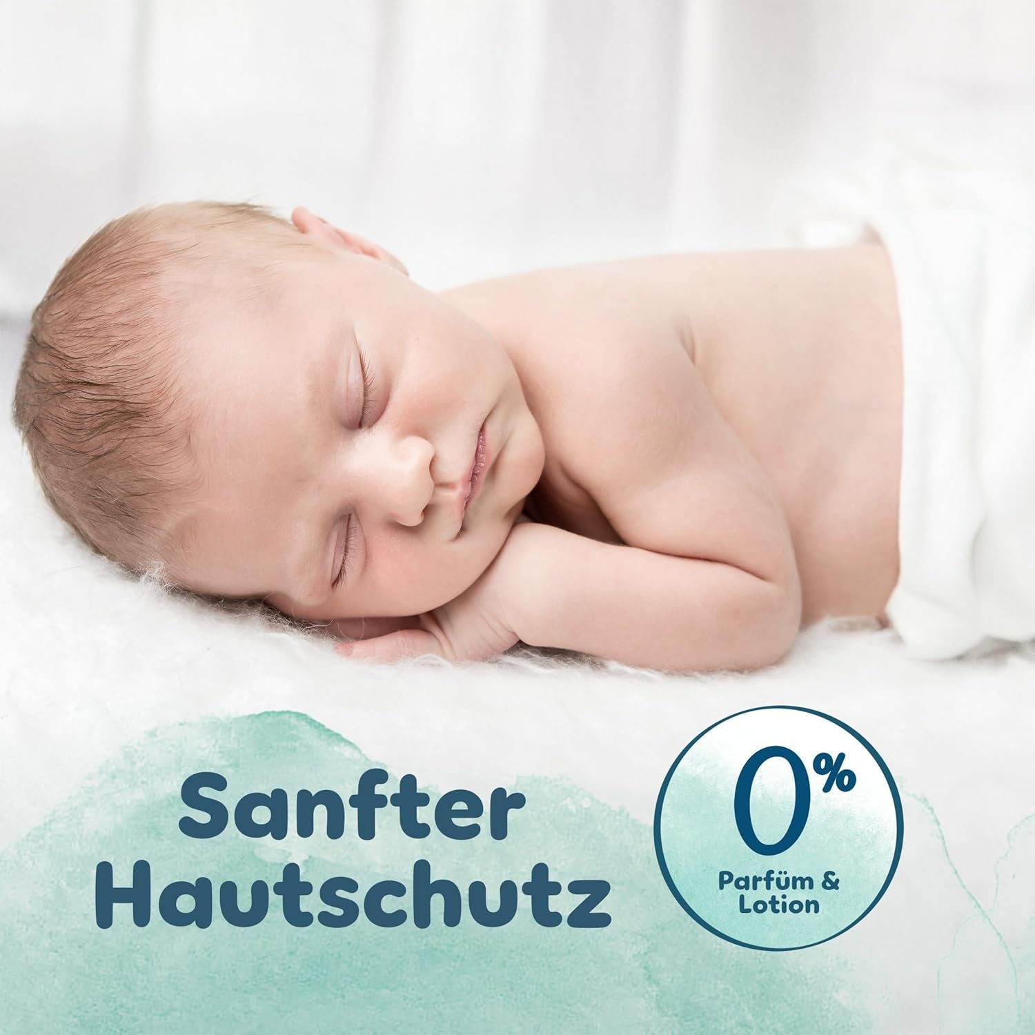 Pampers Harmony bleer størrelse 1, 180 bleer, 2kg-5kg, skånsom hudbeskyttelse med 100% Pampers beskyttelse