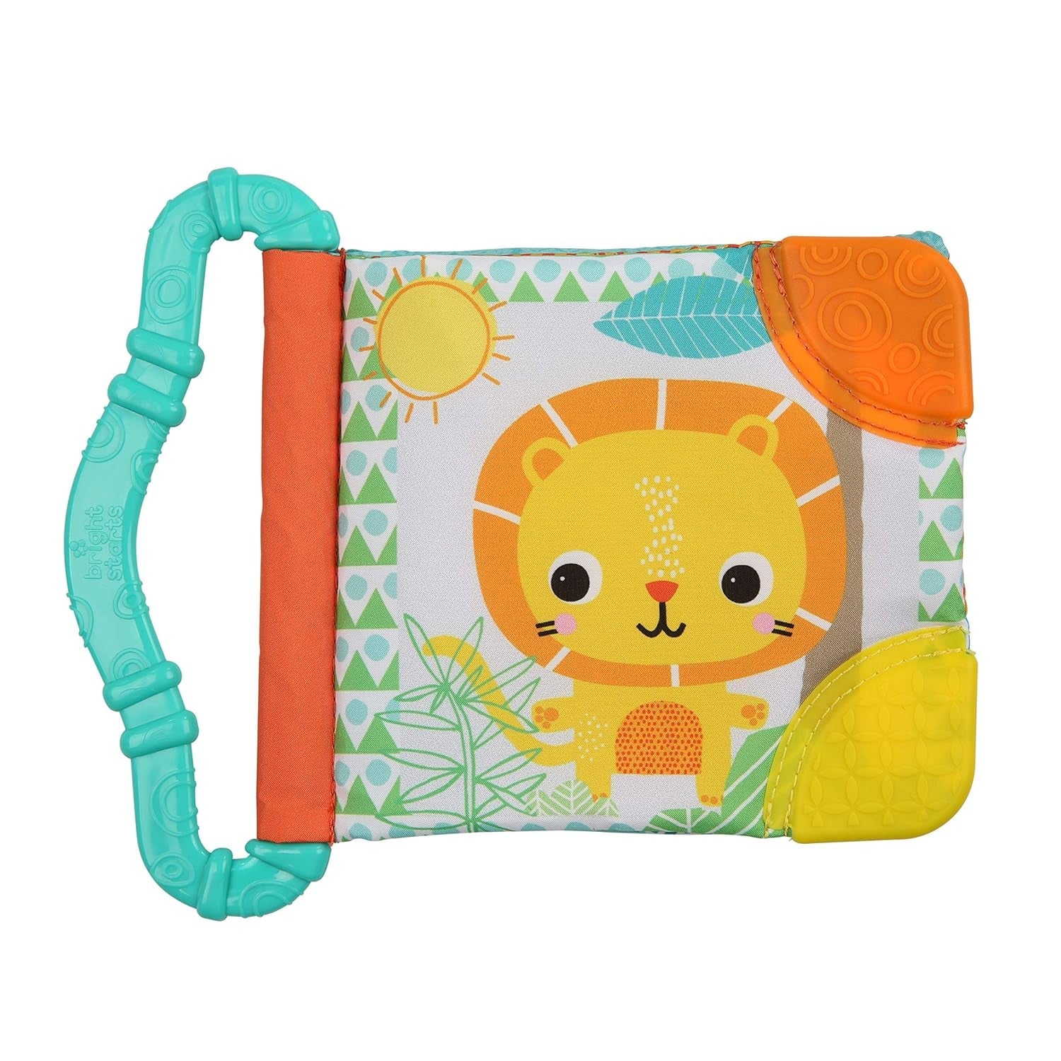 Bright Starts, Teethe & Read, Ratle Cloth Book og Animal Picture Book Cloth Rangle Book, Bidring, Gum Beroligende Ring, Legetøj til babyer og småbørn 3 Måneder Baby Legetøj Naty Shop Standardtitel