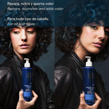 Valquer Professional Mask Power Color farvet hår. Vegansk og sulfatfri (gyldent blondt hår) hårfarveforstærker - 275 ml Naty Shop hårmaske