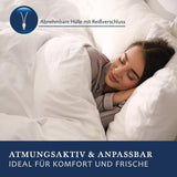 Billerbeck Pillow S20 Latex - Nakkepude i 40 X 80 Cm - Nakkestøttepude med blød latexkerne, hvide Naty Shop standardpuder