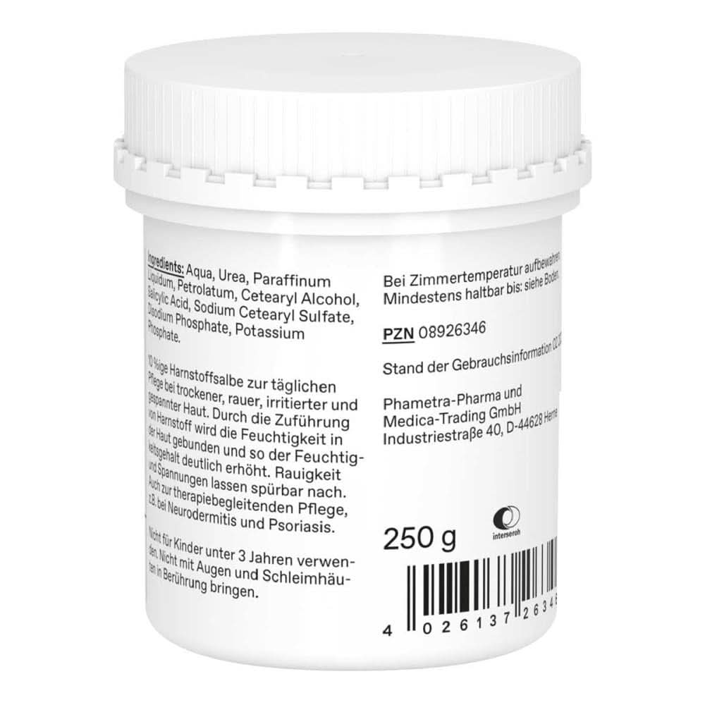 Phametra Urea Salve med urea 10%, 250 g Kosmetik og skønhed Naty Shop