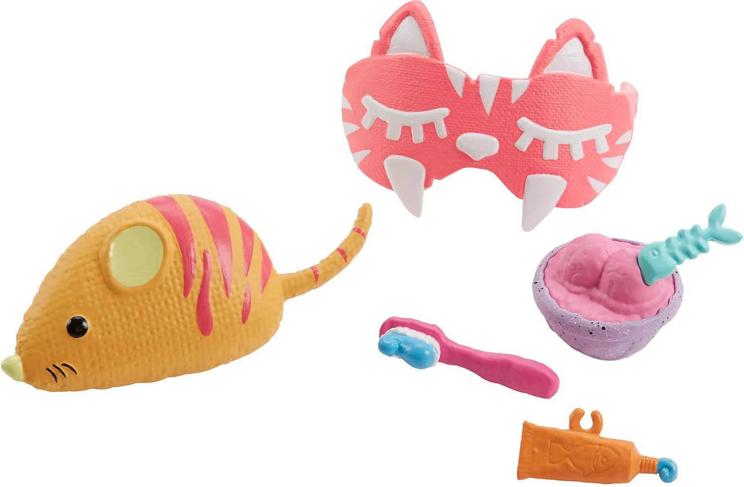 Cave Club GTH02 - Roaralai Pyjamas Party Fun Doll, Artikuleret dukke med lilla hår og tilbehør, gave til børn fra 4 år og op, multifarvet