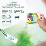 Kneipp, badekrystaller, med naturlige ekstrakter af stjernefrugt og lykkekløver, med en høj andel af Luisenhaller salt, 60 gram Brusebad og bad Naty Shop