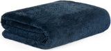 HOMLA Fluffy og varm rød fleece tæppe - til sofa og seng Komfortabel tæppe Sofa tæppe Stue tæppe - nem at vedligeholde 150 X 200 cm Pink Senge og tæpper Besuche den HOMLA-Store Navy Blue Polyester